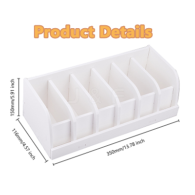 6 Grids PVC Belt Storage Box CON-WH0099-29-1