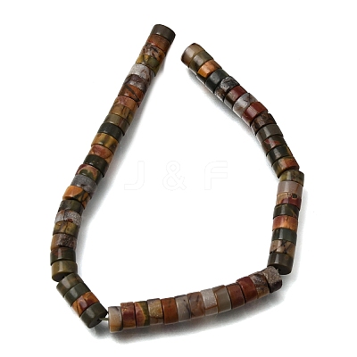 Natural Polychrome Jasper/Picasso Stone/Picasso Jasper Beads Strands GG-CBA8682-B05-1