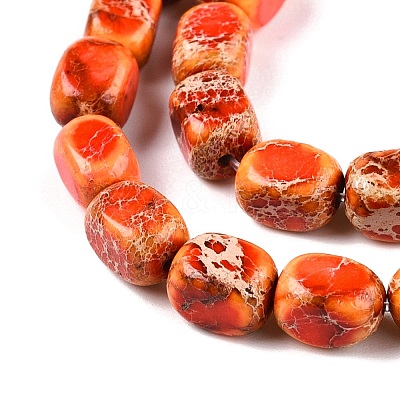Natural Imperial Jasper Beads Strands G-N342-62I-1