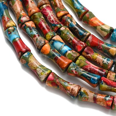 Natural Imperial Jasper Beads Strands G-Z110-I01-1