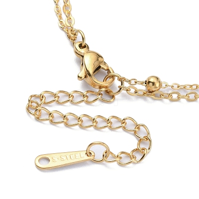 304 Stainless Steel Cable & Satellite Chains Double Layer Multi-strand Bracelet LS-BJEW-E092-07G-1