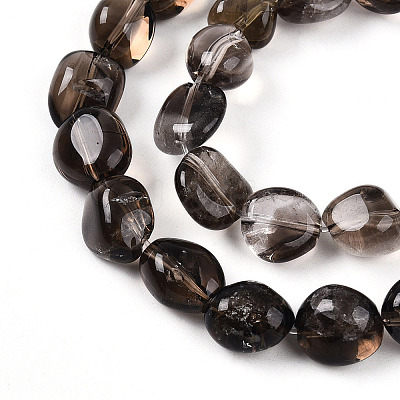 Natural Smoky Quartz Beads Strands G-R439-30A-01-1