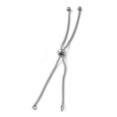 Tarnish Resistant Adjustable 304 Stainless Steel Bracelet Making STAS-G169-02P-1