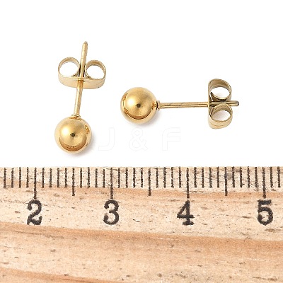 304 Stainless Steel Stud Earrings for Women EJEW-E603-06A-G-1