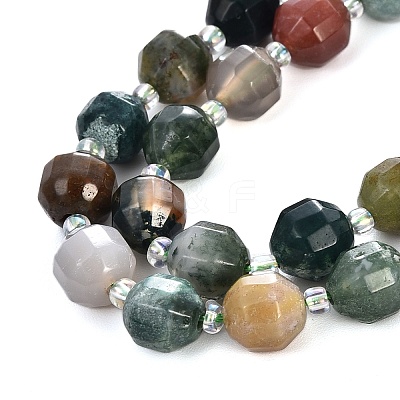 Natural Indian Agate Beads Strands G-T131-77A-1