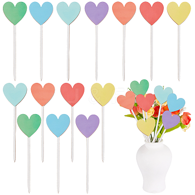 14Pcs Wooden Picks for Vase Decorations AJEW-SP0004-71C-1