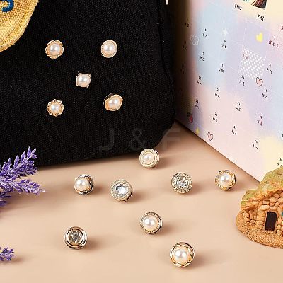 40Pcs 20 Styles Plastic Safety Brooches JEWB-NB0001-10-1