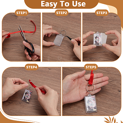 Plastic Photo Frame Keychain KEYC-GA0001-46-1