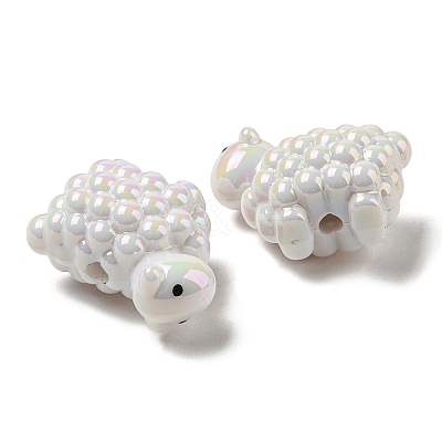 UV Plated Acrylic Beads X-PACR-Q121-01-1