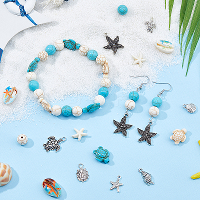 Summer Ocean Theme DIY Beads & Charms Kits DIY-HS0001-75-1