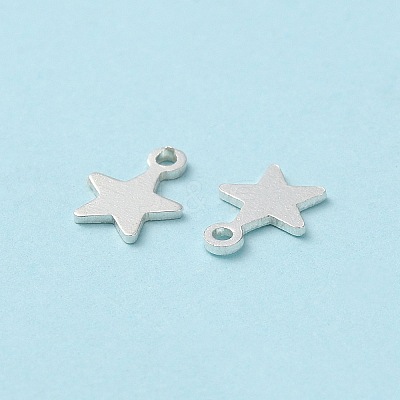 925 Sterling Silver Star Chain Extender Drops STER-P053-03S-1