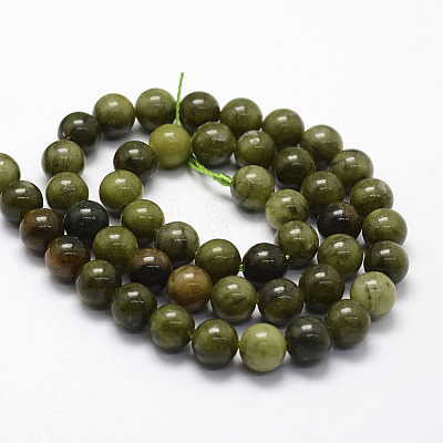 Natural Chinese Jade Beads Strands X-G-F363-8mm-1