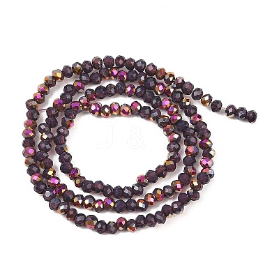 Electroplate Glass Beads Stradns EGLA-H114-02A-04-1