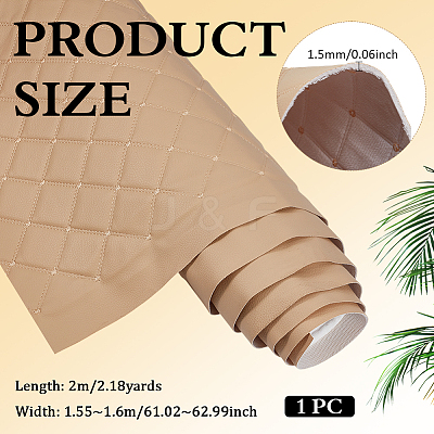 PVC Leather with Foam Fabric DIY-WH0671-391A-1