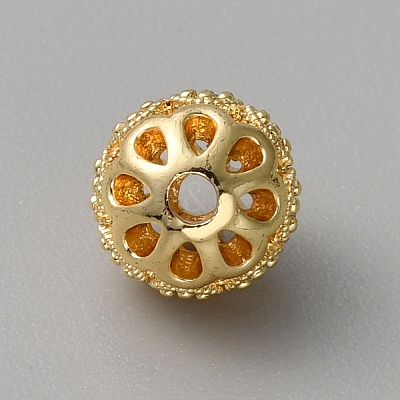 Brass Cubic Zirconia Beads KK-WH0081-07A-G-1