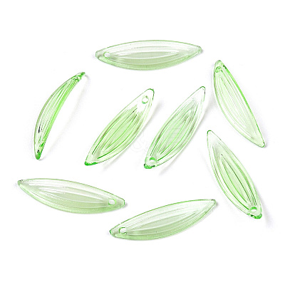 Transparent Acrylic Pendants OACR-O006-02A-1