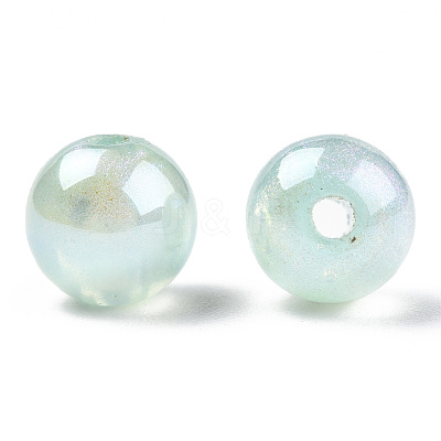 ABS Plastic Imitation Pearl Beads PACR-N013-01A-02-1