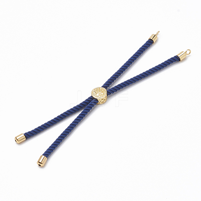Nylon Twisted Cord Bracelet Making MAK-T003-02G-1