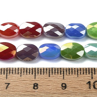 Electroplate Glass Beads Strands EGLA-C004-06-1