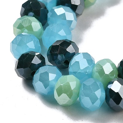 Glass Beads Strands EGLA-A034-M8mm-58-1