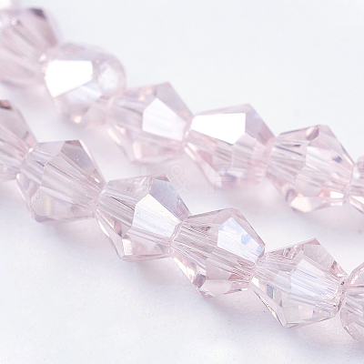 Transparent Electroplate Glass Beads Strands EGLA-A039-T2mm-B26-1