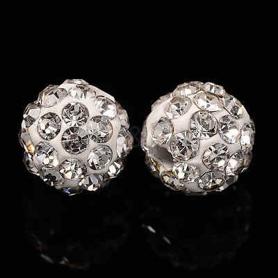 Pave Disco Ball Beads RB-Q195-A6mm-001-1