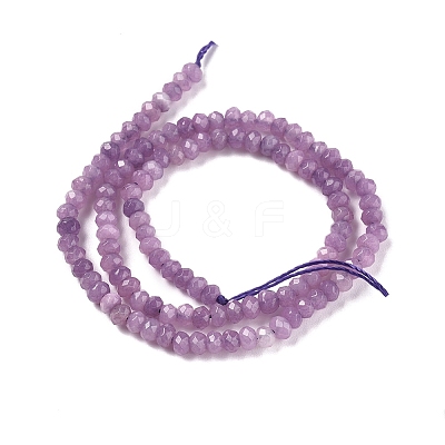 Dyed Natural Malaysia Jade Rondelle Beads Strands G-E316-2x4mm-39-1