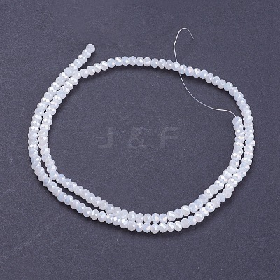 Electroplate Glass Beads Strands GLAA-F076-FR03-1