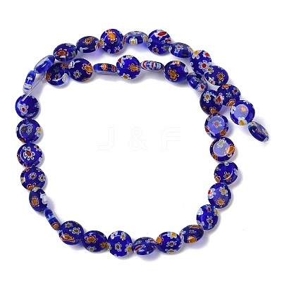 Handmade Millefiori Lampwork Beads Strands LAMP-G166-17B-04-1