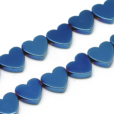 Electroplate Non-magnetic Synthetic Hematite Beads Strands G-T057-12B-1