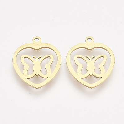 201 Stainless Steel Pendants X-STAS-T044-135G-1