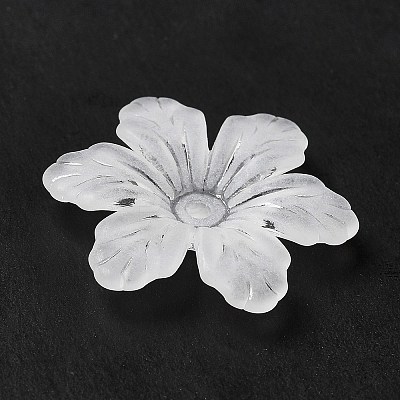 Transparent Acrylic Bead Caps MACR-J122-04-1