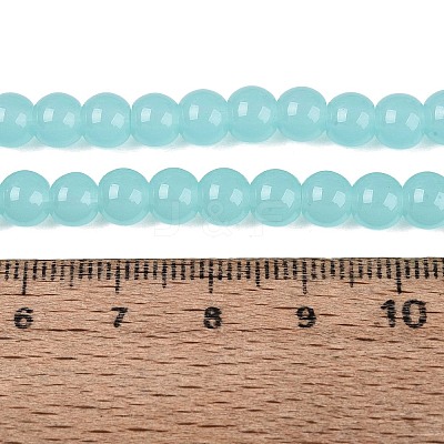 Imitation Jade Glass Beads Strands LS-GLAA-T032-J6mm-06-1