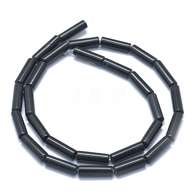 Natural Black Stone Beads Strands G-F631-D10-1