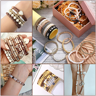 DIY ABS Plastic & Polymer Clay & CBB Beads Jewelry Making Finding Kits DIY-WH20010-20B-1