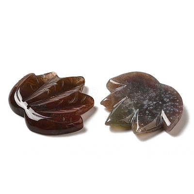 Natural Indian Agate Carved Pendants G-K353-01O-1