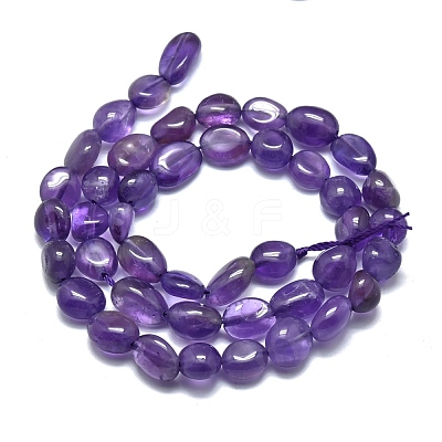 Natural Amethyst Beads Strands X-G-O186-B-05-1
