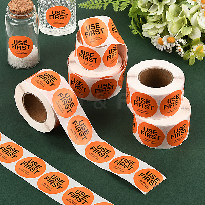 500Pcs Paper Adhesive Label Stickers STIC-WH20010-25F-1