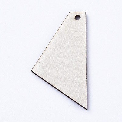 Natural Wood Pendants WOOD-WH0100-35B-1
