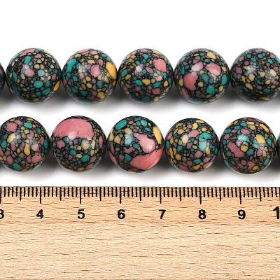 Natural Agate Beads Strands G-U030-C01-14mm-1