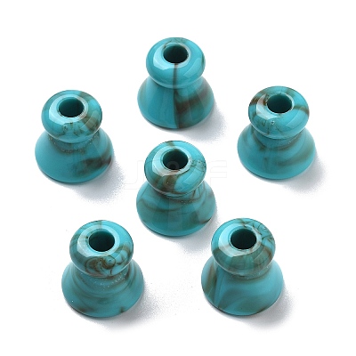 Two Tone Acrylic Beads OACR-S042-04B-1