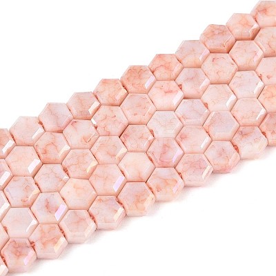 Anti-Tarnish Electroplate Glass Beads Strands GLAA-T028-6mm-02I-1