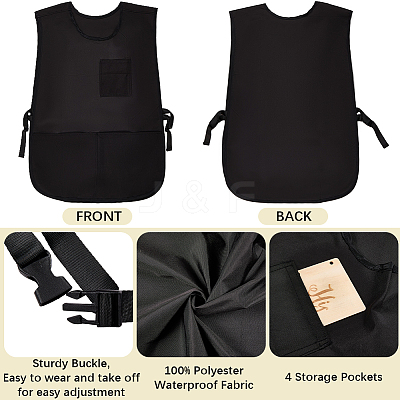Velvet Sleeveless Apron AJEW-WH20048-81-1