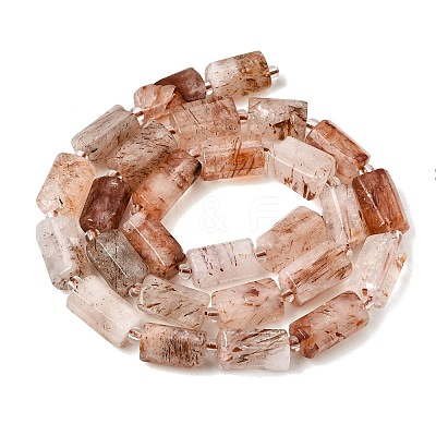 Natural Black Gold Rutilated Quartz Beads Strands GG-CBA4808-C01-01-1