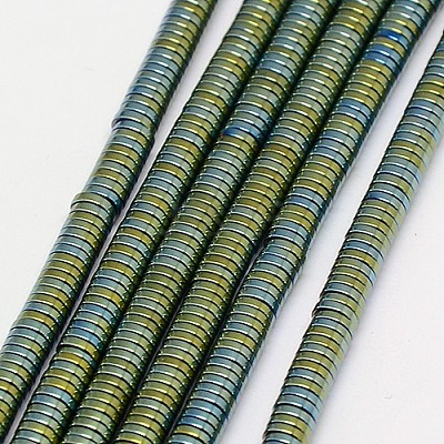 Electroplate Non-magnetic Synthetic Hematite Beads Strands G-J164A-4mm-08-1