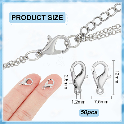 5 Bags Brass Lobster Claw Clasps FIND-BC0005-20P-1