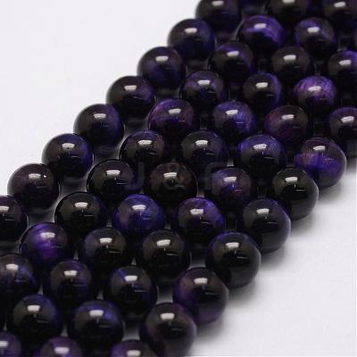 Natural Tiger Eye Bead Strands G-P230-08-D-10mm-1