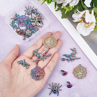 20Pcs 5 Style Plated Alloy Pendants FIND-CA0005-72-1