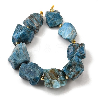 Raw Rough Natural Apatite Beads Strands G-Z087-B12-1