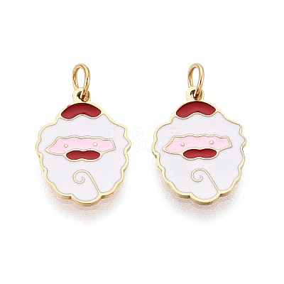 316 Surgical Stainless Steel Enamel Charms X-STAS-S116-388G-1